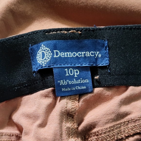 Democracy Women's NWT Peach "Ab" Solution Ankle Skimmer Skinny Jeans 10 Petite - Picture 3 of 12